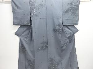 大正ロマン　錦紗蛍模様単衣着物